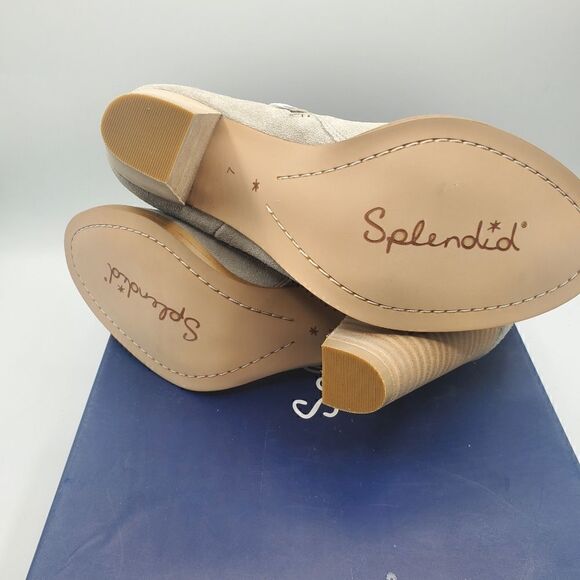 Splendid Daphne Ankle Boot Stacked Heel Pull On Size 7 New in Box - Picture 8 of 15